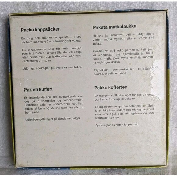 1973 Ravensburg Game Scandinavian Memory Packa Kappsacken Your Suitcase Vtg 70s - Picture 2 of 15